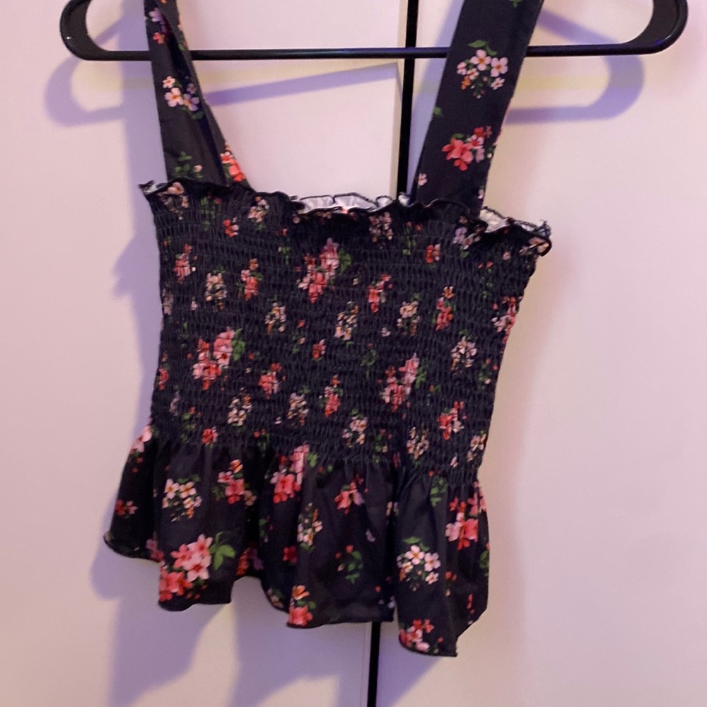 a flower kind of a crop top